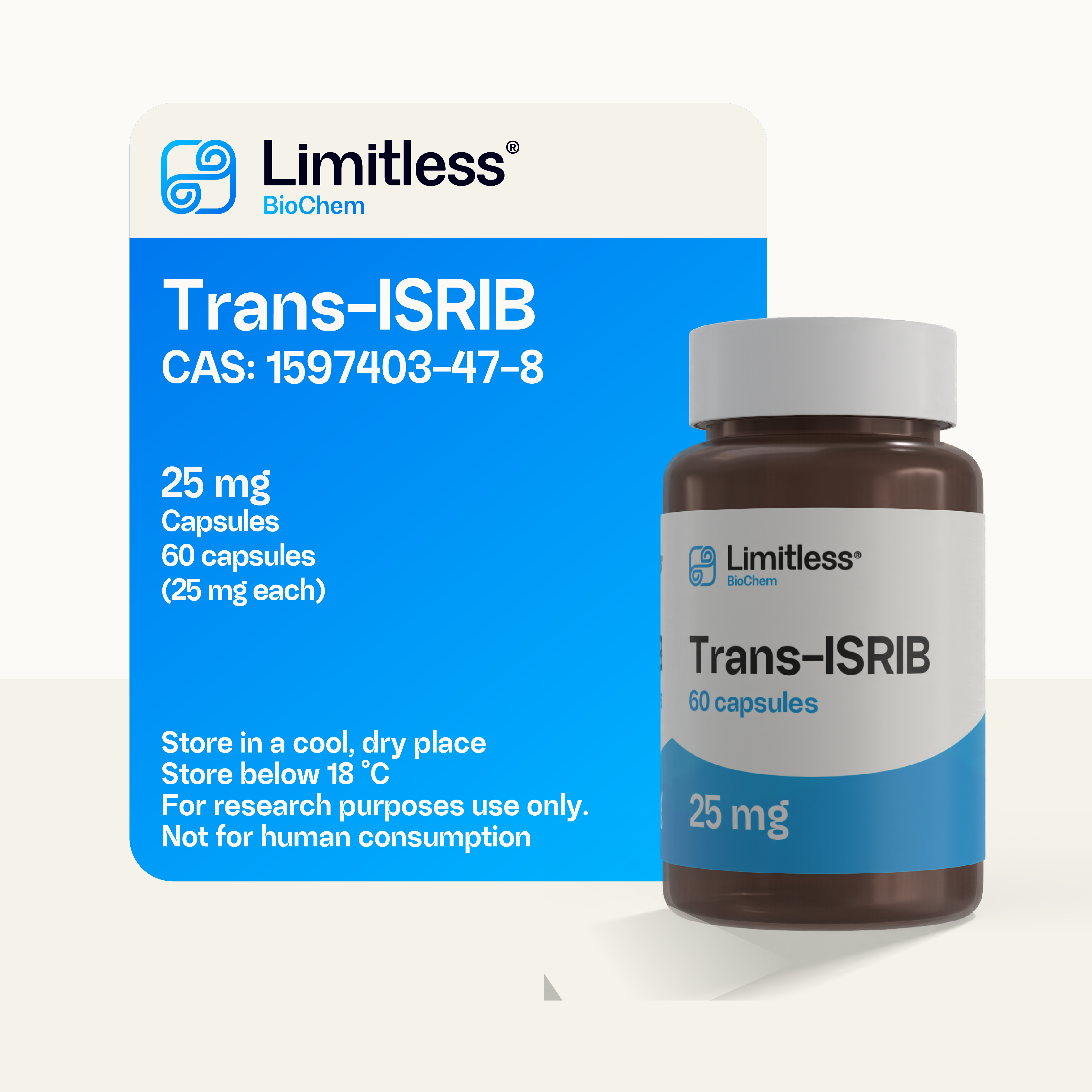Trans-ISRIB 25mg - 60 capsules (presale)