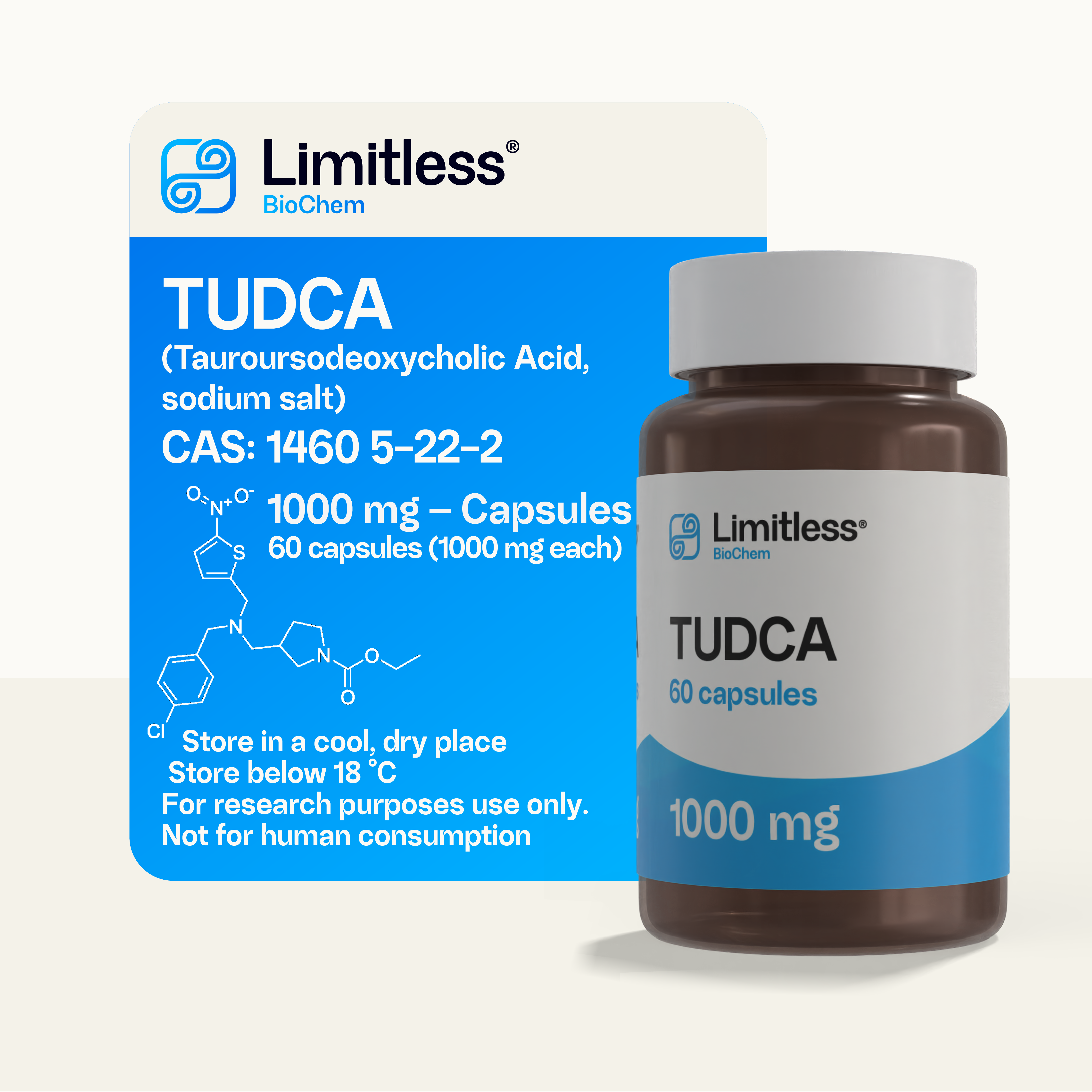 TUDCA 1000mg - 60 capsules